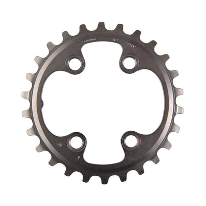 Plateau Intérieur SHIMANO XT M8000 11V Double 4 Trous 64mm — vue du plateau sur fond blanc