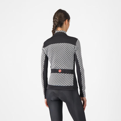 Maillot CASTELLI SFIDA 2 Femme Manches Longues Noir/Blanc