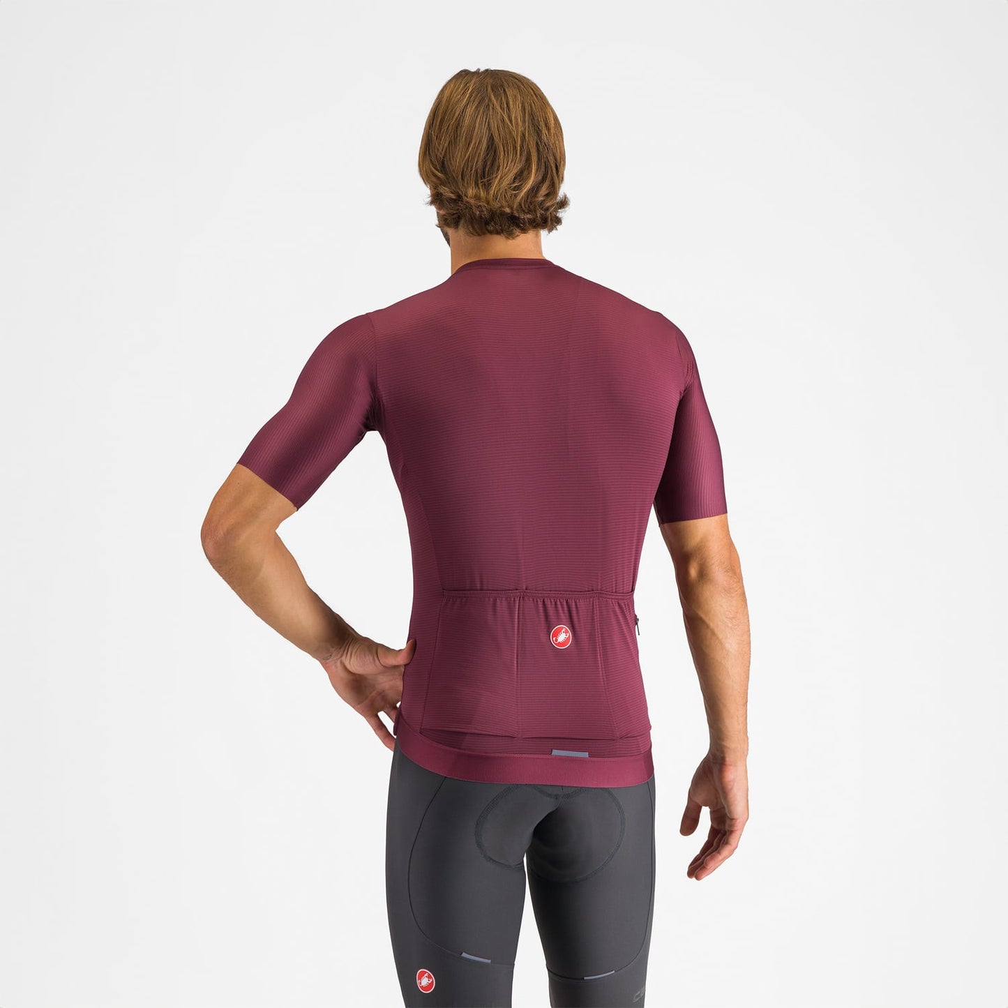 Maillot CASTELLI ESPRESSO Manches Courtes Bordeaux 2025