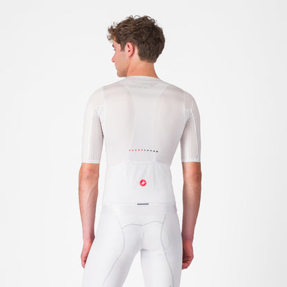 Maillot CASTELLI AERO RACE 8S Manches Courtes Blanc