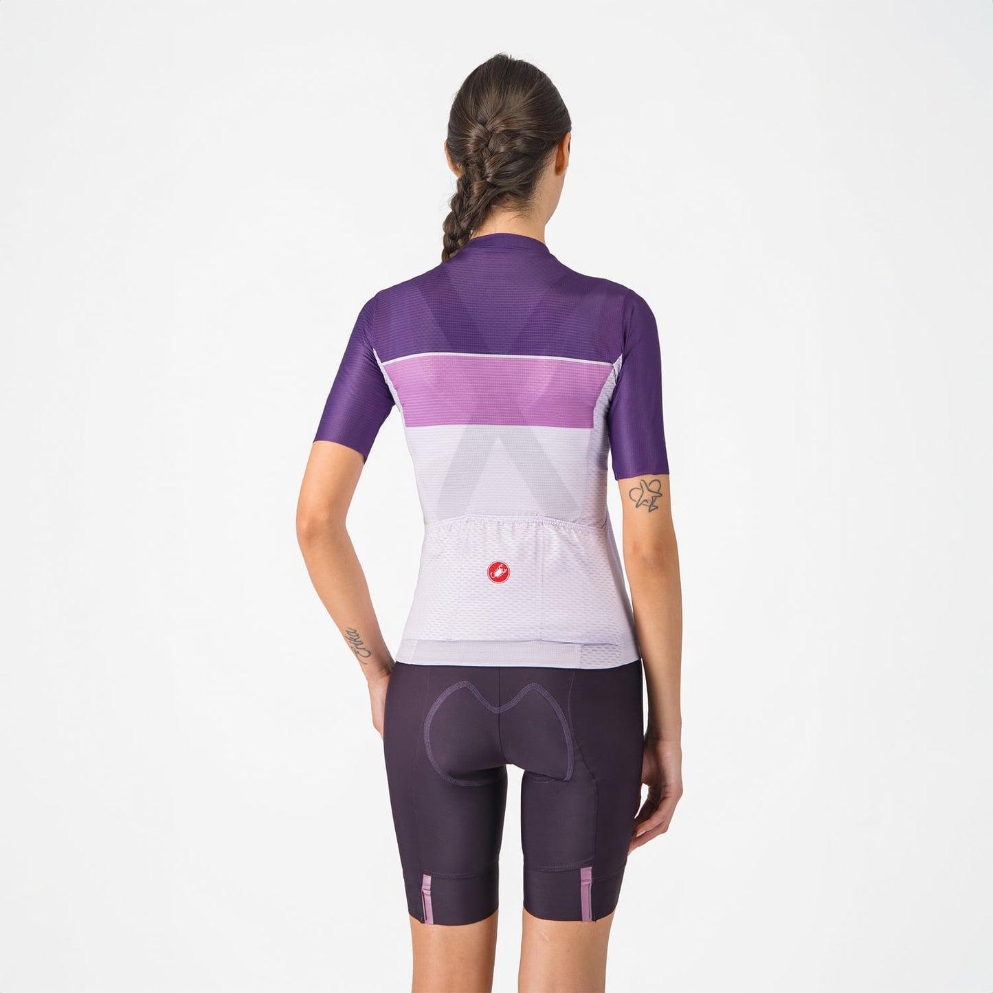 Cuissard Court à Bretelles CASTELLI PRIMA 2 DT Femme Violet Foncé