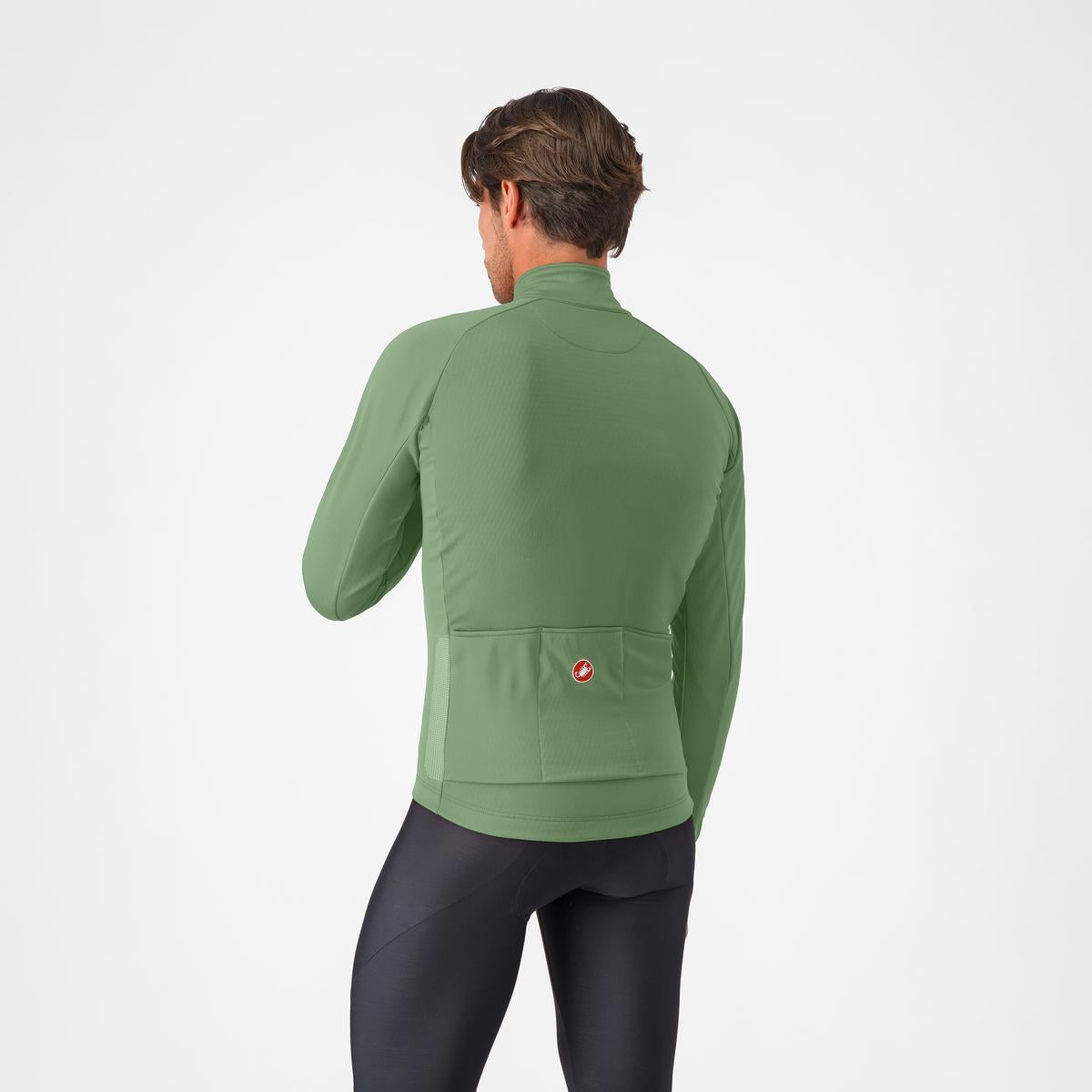 CASTELLI ESPRESSO THERMAL Langærmet pepertrøje Grøn