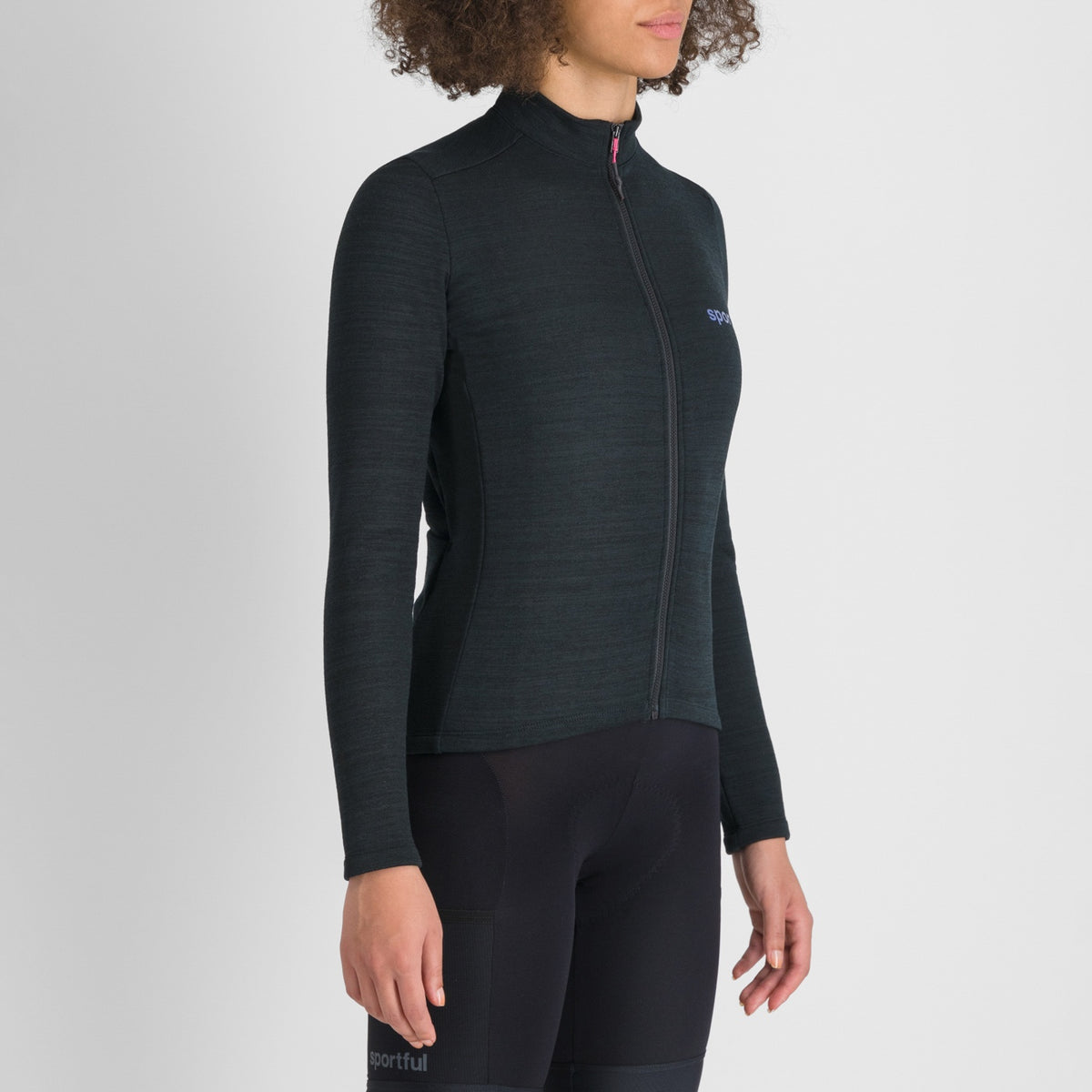Maillot SPORTFUL SUPERGIARA WOOL Femme Manches Longues Noir