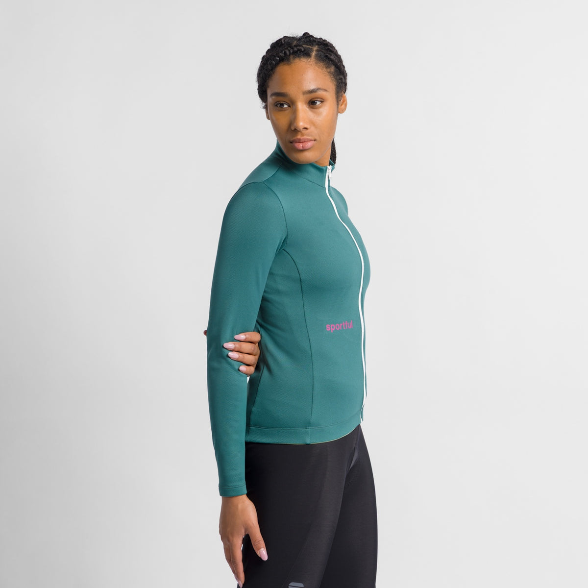 Maillot SPORTFUL CLASSIC Femme Manches Longues Vert