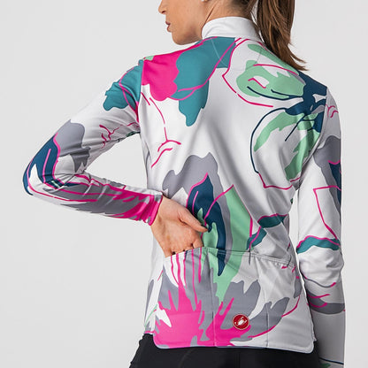 Maillot CASTELLI UNLIMITED THERMAL Femme Manches Longues Gris/Bleu