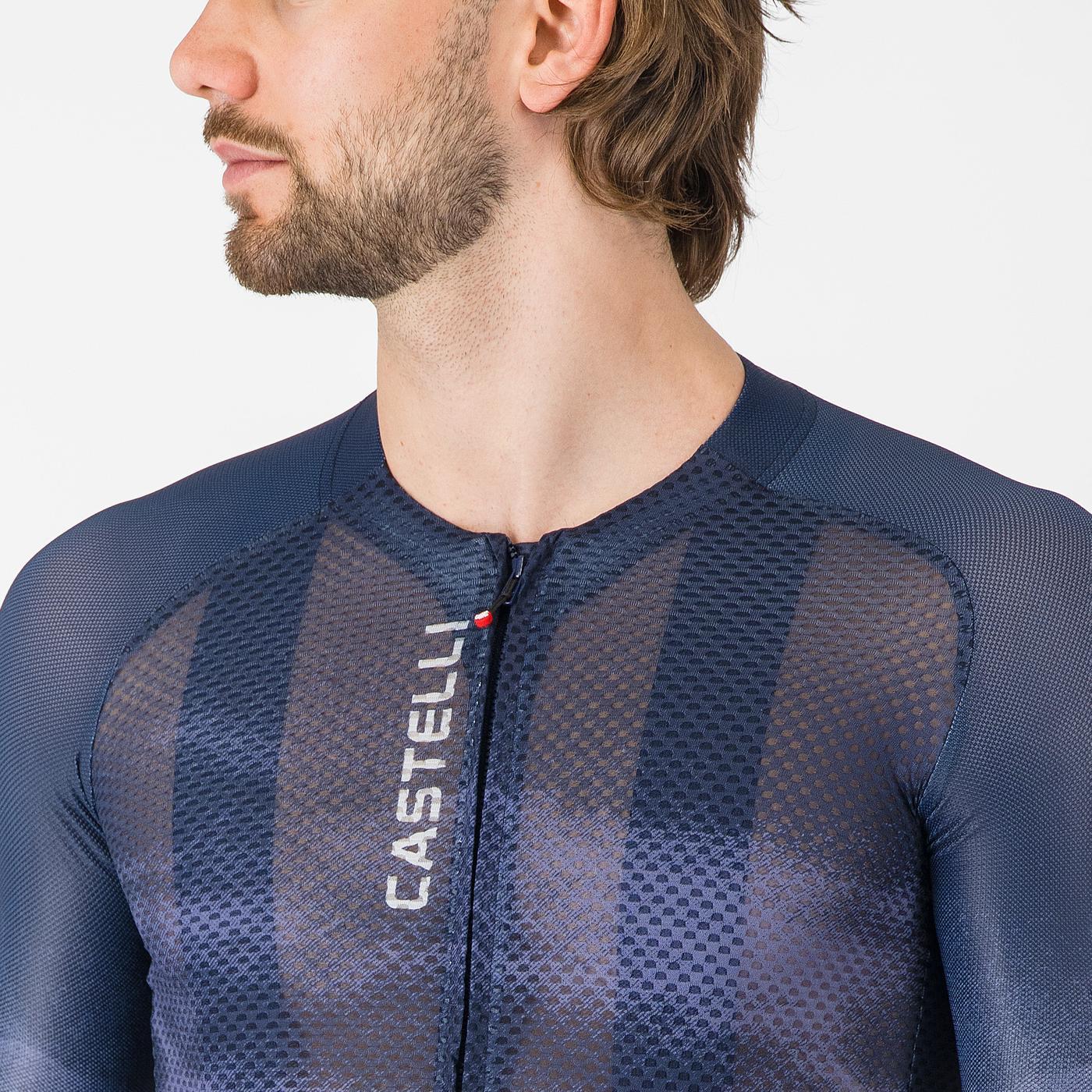 Maillot CASTELLI CLIMBER'S A/C Manches Courtes Bleu