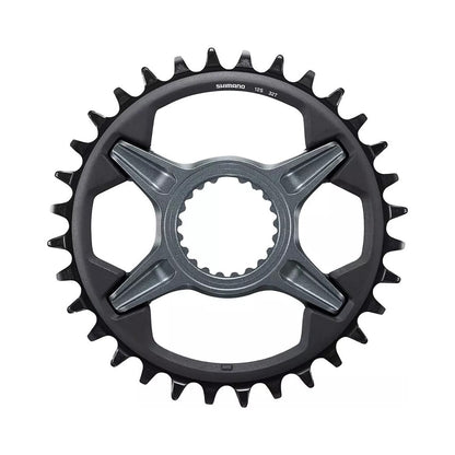 Plateau Mono SHIMANO SLX M7100 12V Direct Mount — vue du plateau sur fond blanc