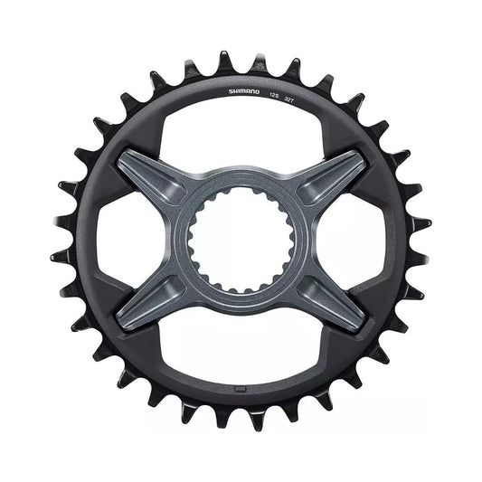 Plateau Mono SHIMANO SLX M7100 12V Direct Mount — vue du plateau sur fond blanc