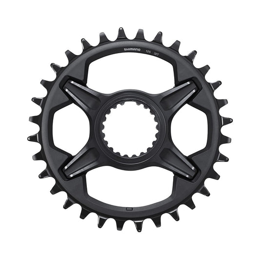 Plateau Mono SHIMANO XT M8100 12V Direct Mount — vue du plateau sur fond blanc