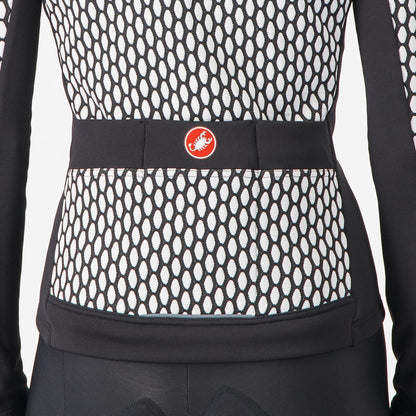 Maillot CASTELLI SFIDA 2 Femme Manches Longues Noir/Blanc