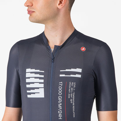 Maillot CASTELLI ESPRESSO R--A/D Manches Courtes Bleu