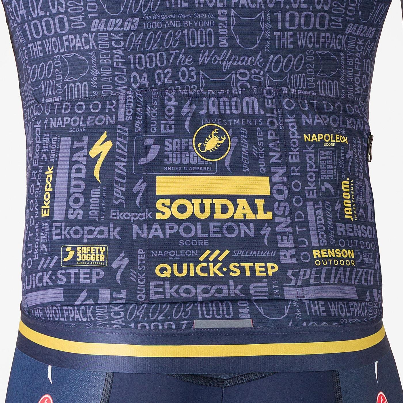 Koszulka z krótkim rękawem CASTELLI WOLFPACK 1000 VICTORY Navy
