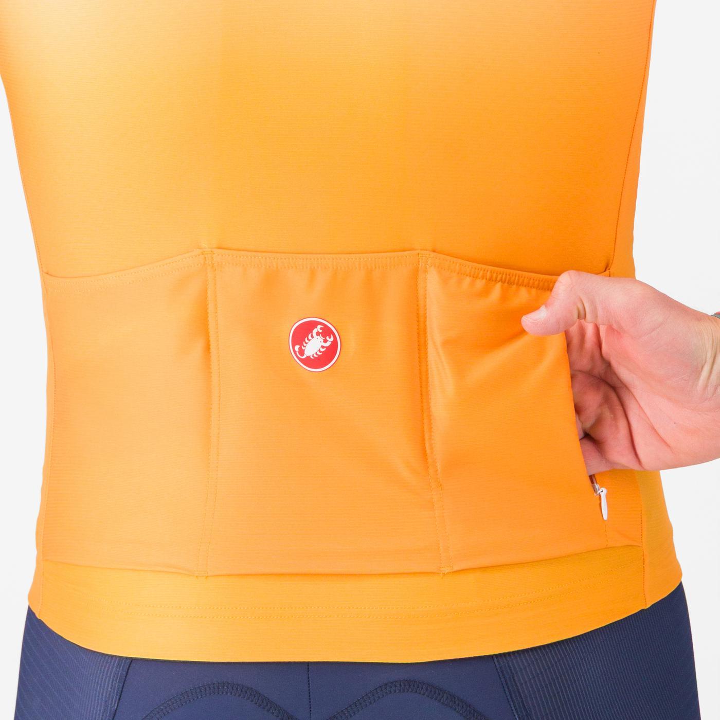 CASTELLI UPF Kortärmad Jersey Orange
