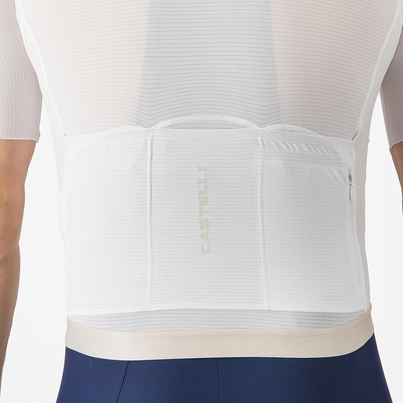 CASTELLI ESPRESSO 2 Kortärmad elfenbensfärgad Jersey