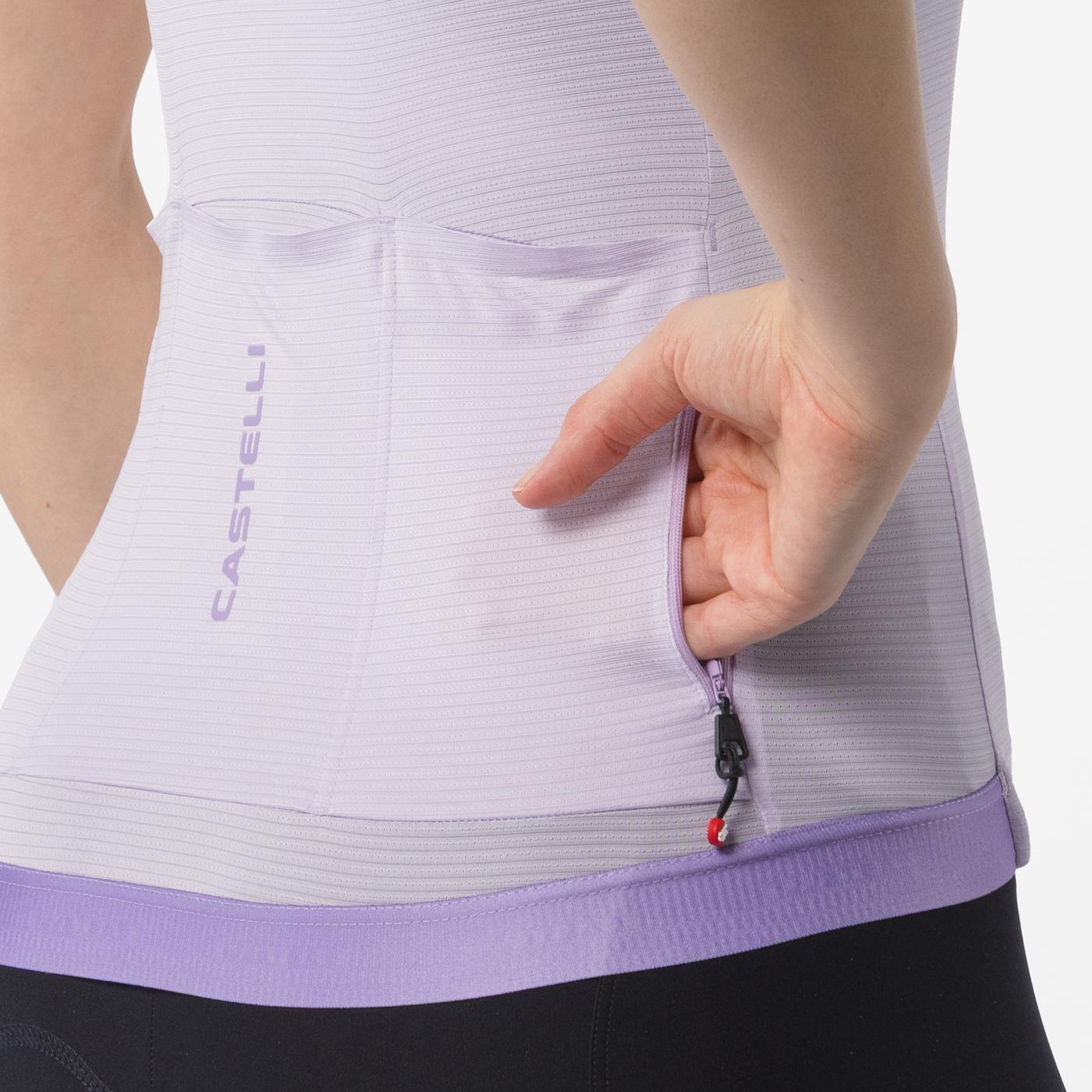 CASTELLI ESPRESSO 2 Dámský dres s krátkým rukávem fialový