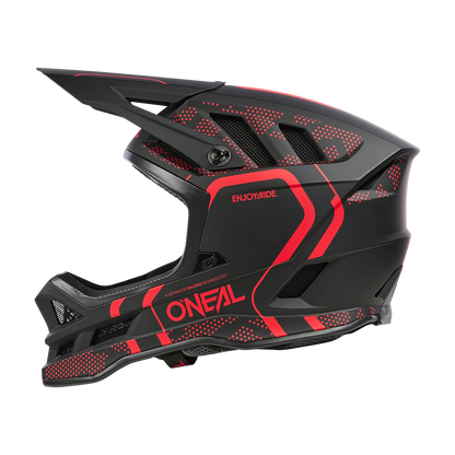 Casque VTT O'NEAL BLADE POLYACRYLITE STRIKE Noir/Rouge