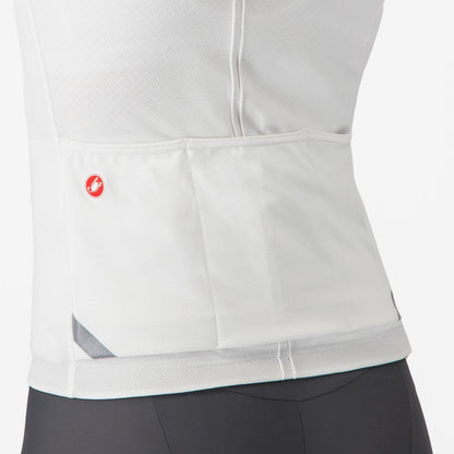Maillot CASTELLI ANIMA 4 Femme Manches Courtes Blanc