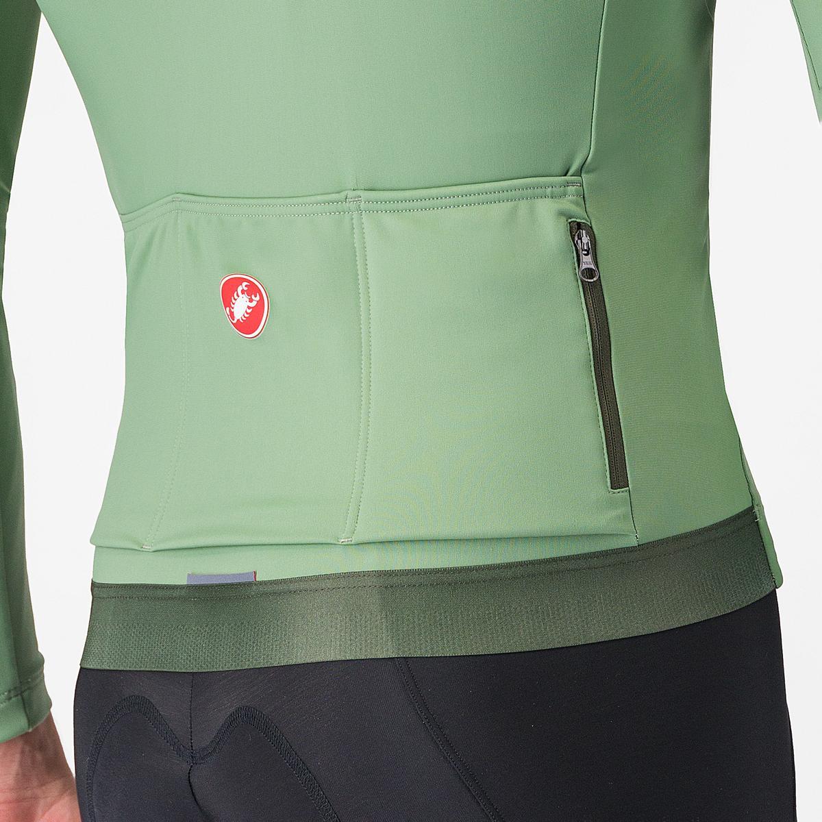 CASTELLI ESPRESSO THERMAL Langærmet pepertrøje Grøn