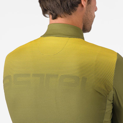 Maillot CASTELLLI APICE THERMAL Manches Longues Bleu/Mango Mojito