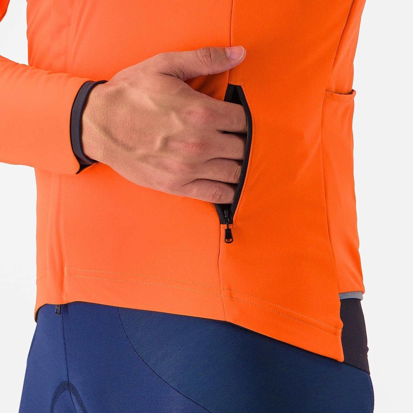 Kurtka CASTELLI ALPHA 150 pomarańczowo-czarna
