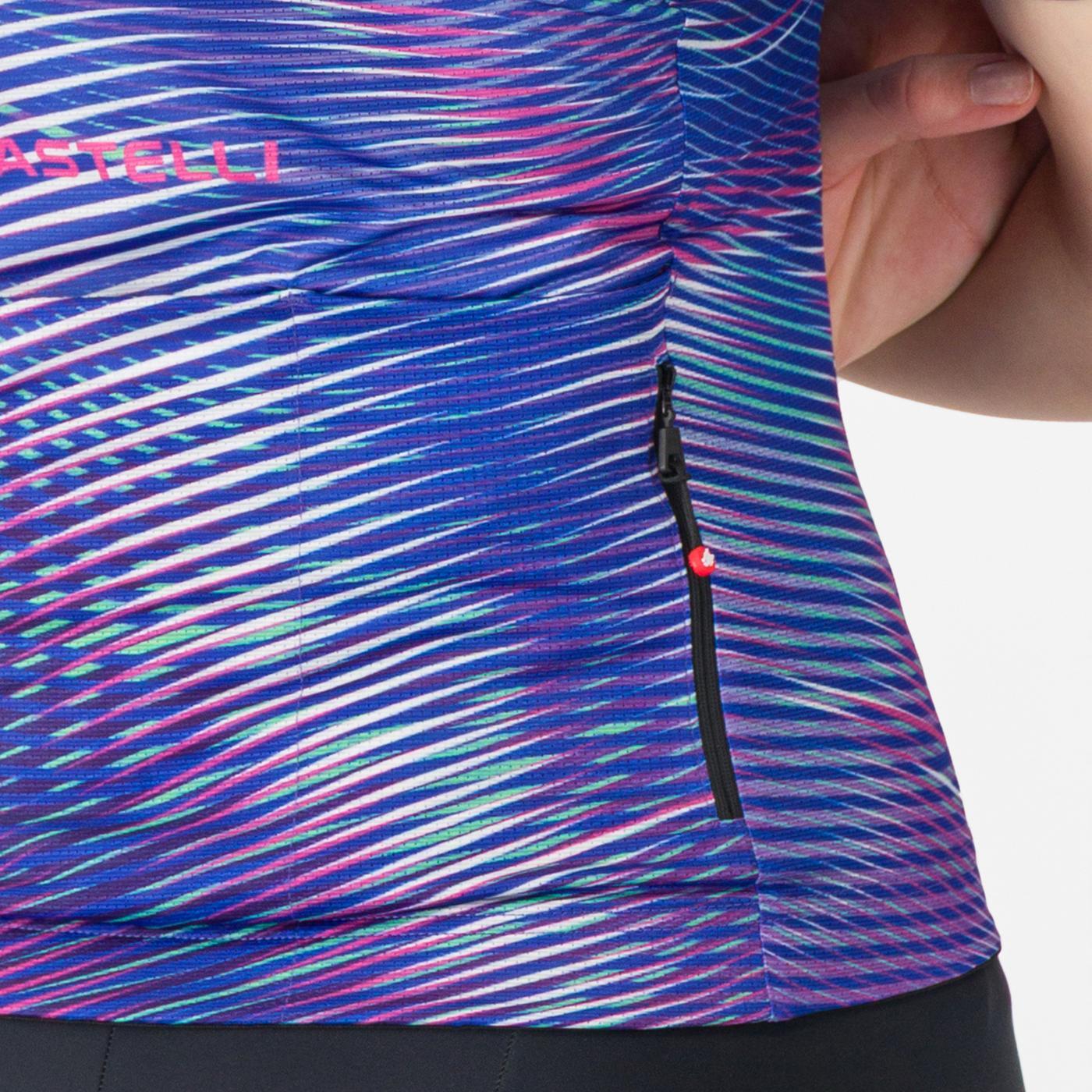 CASTELLI COSMIC VORTEX Dámský dres s krátkým rukávem fialový
