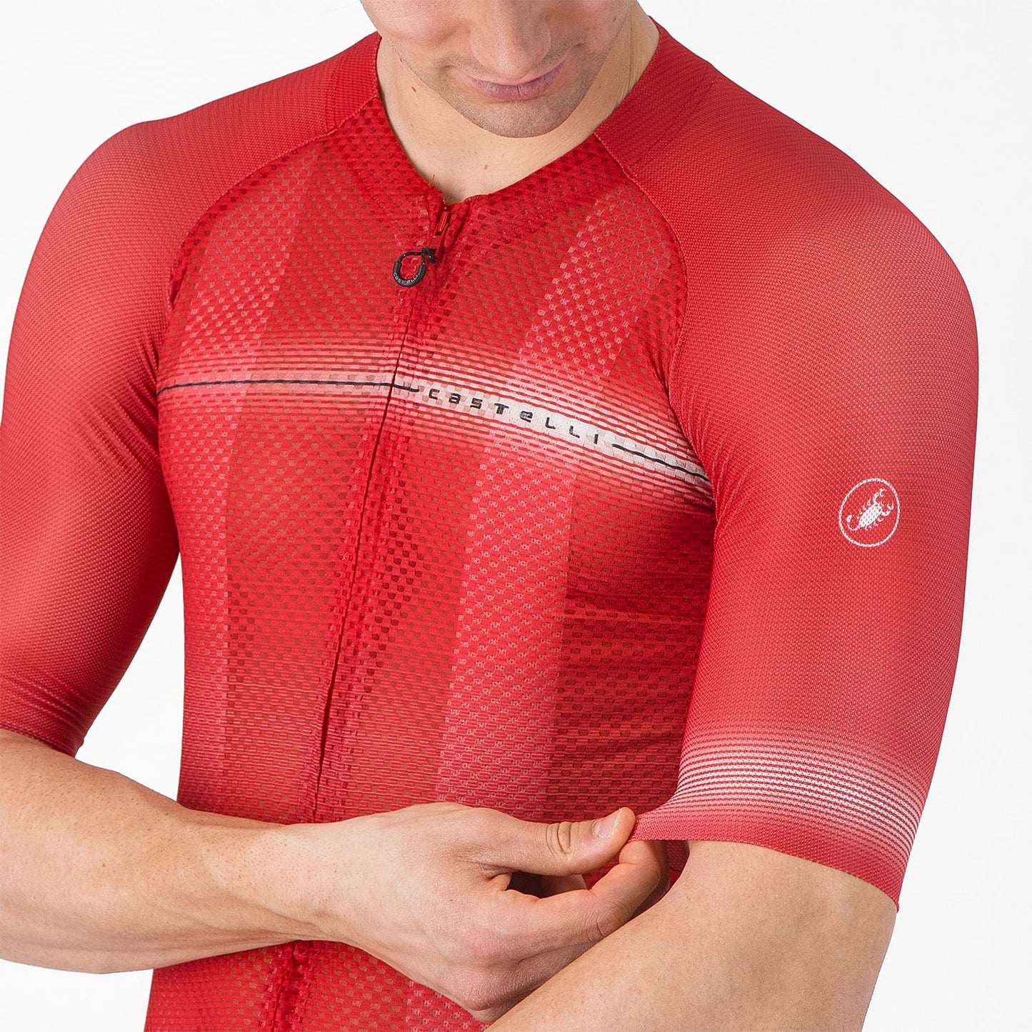 Maillot CASTELLI CLIMBER'S A/C Manches Courtes Rouge