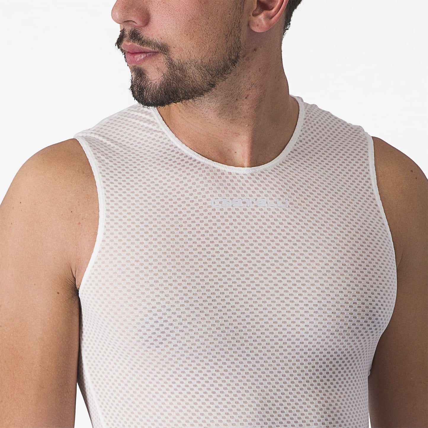 Sous-Vêtement CASTELLI PRO MESH 2.0 Sans manches Blanc