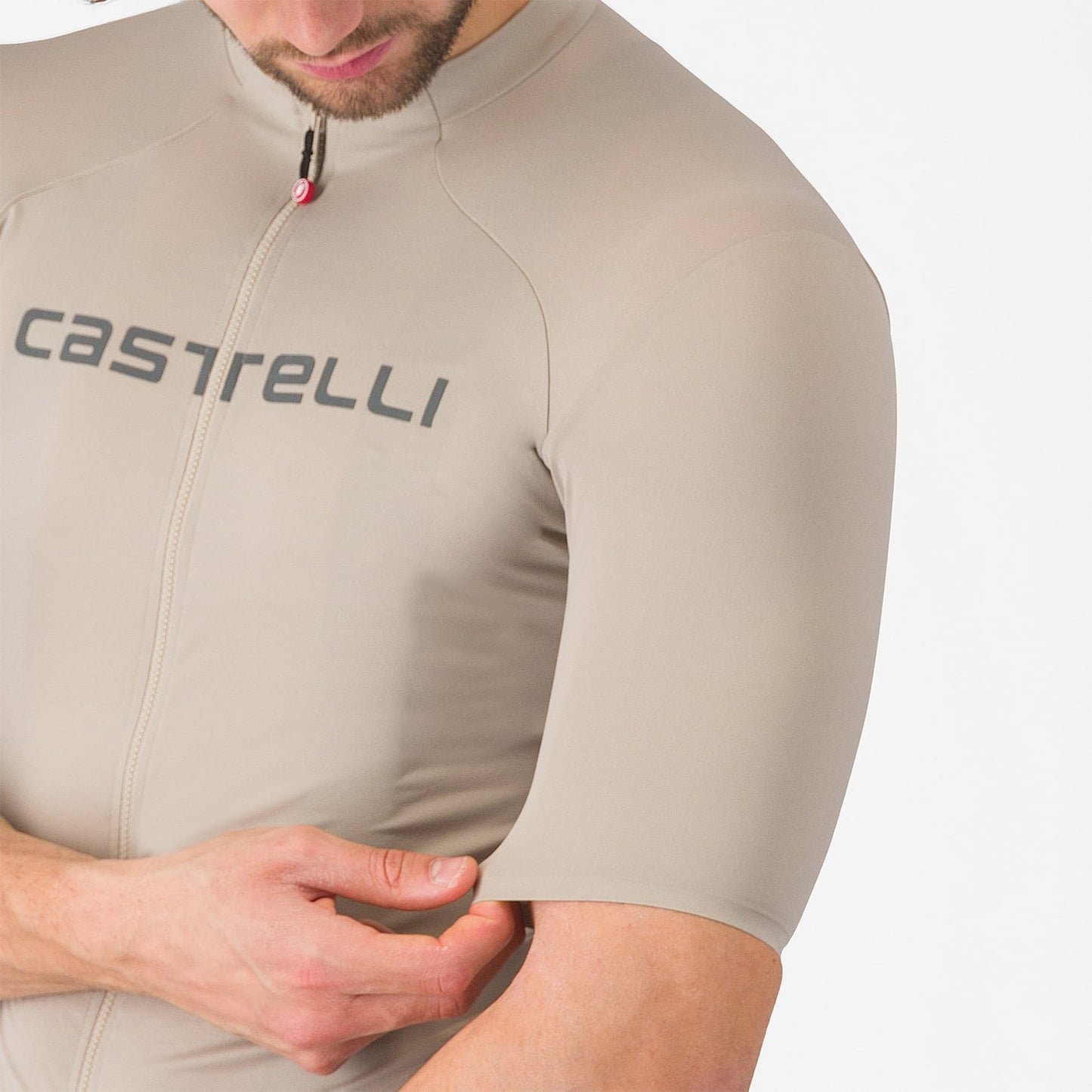 Maillot CASTELLI PROLOGO LITE Manches Courtes Beige