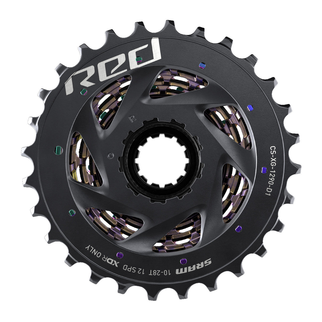 Cassette 12V SRAM RED XG-1290 D1 Rainbow