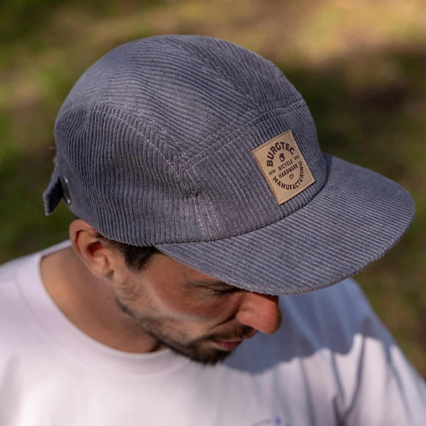 BURGTEC BANDIT CORDUROY FIVE PANEL Cap Grey