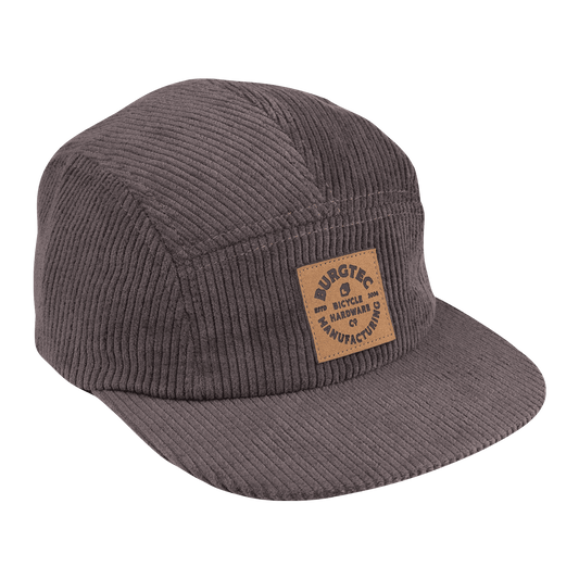 BURGTEC BANDIT CORDUROY FIVE PANEL Cap szary