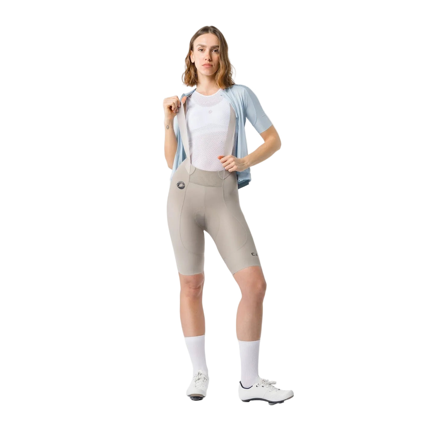 CASTELLI ESPRESSO 2 W DT Dámský hliněně šedý nátělník s nohavičkou
