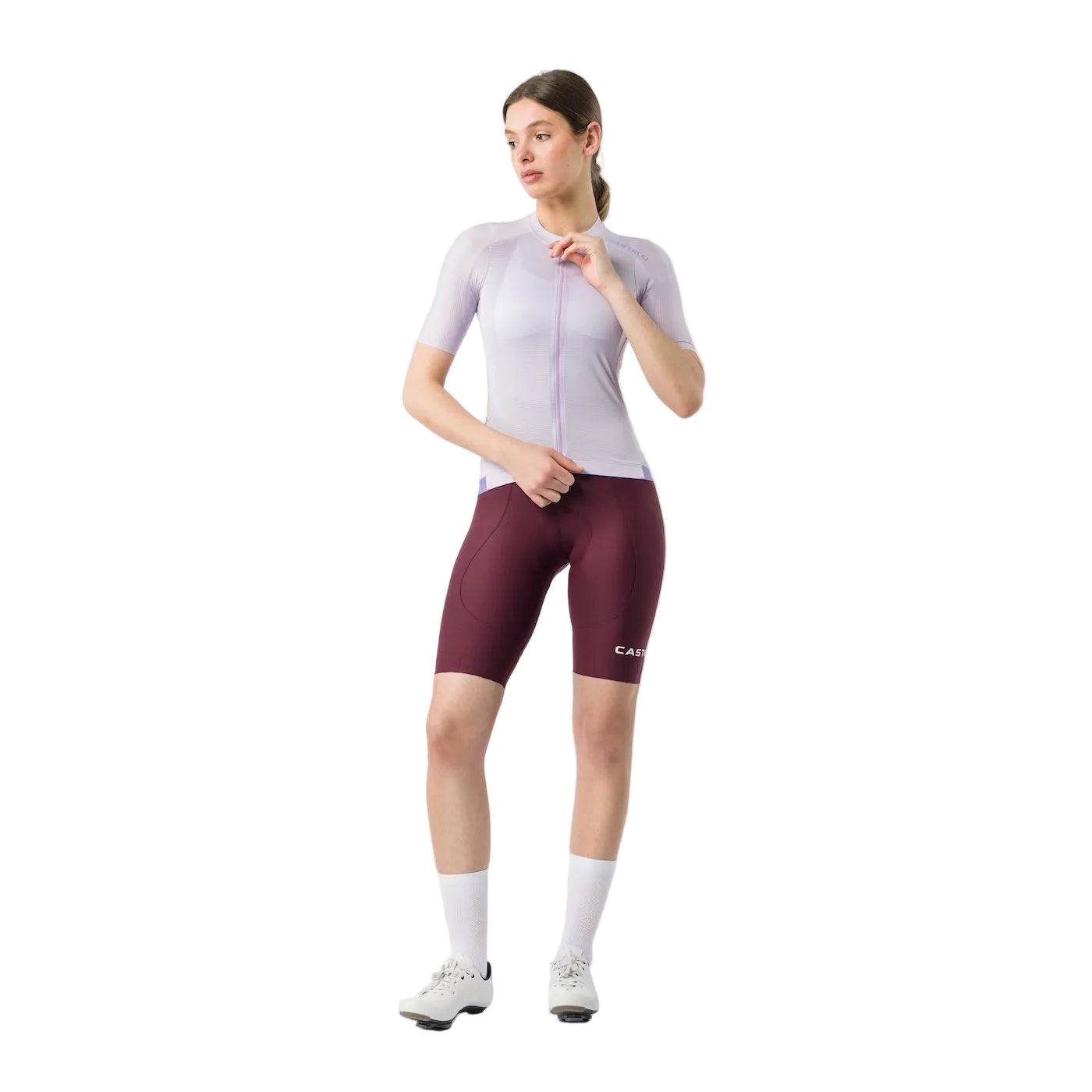 CASTELLI ESPRESSO 2 W DT Dámský nátělník Bordeaux Bib Tight