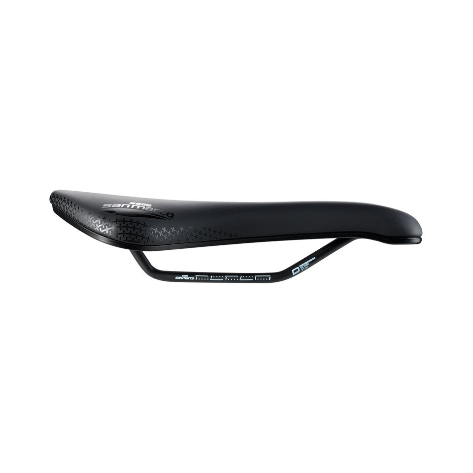 Selle SELLE SAN MARCO ASPIDE SHORT COMFORT OPEN-FIT DYNAMIC L3 Largeur 155mm Rails Manganèse