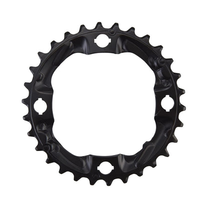 Plateau Intermédiaire/Extérieur SHIMANO ALIVIO M4000 9V 4 Trous 96mm — vue du plateau sur fond blanc