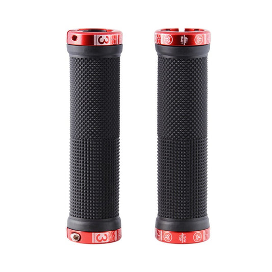 Chwyty SB3 KHEOPS Lock-On 129 mm czarny/czerwony