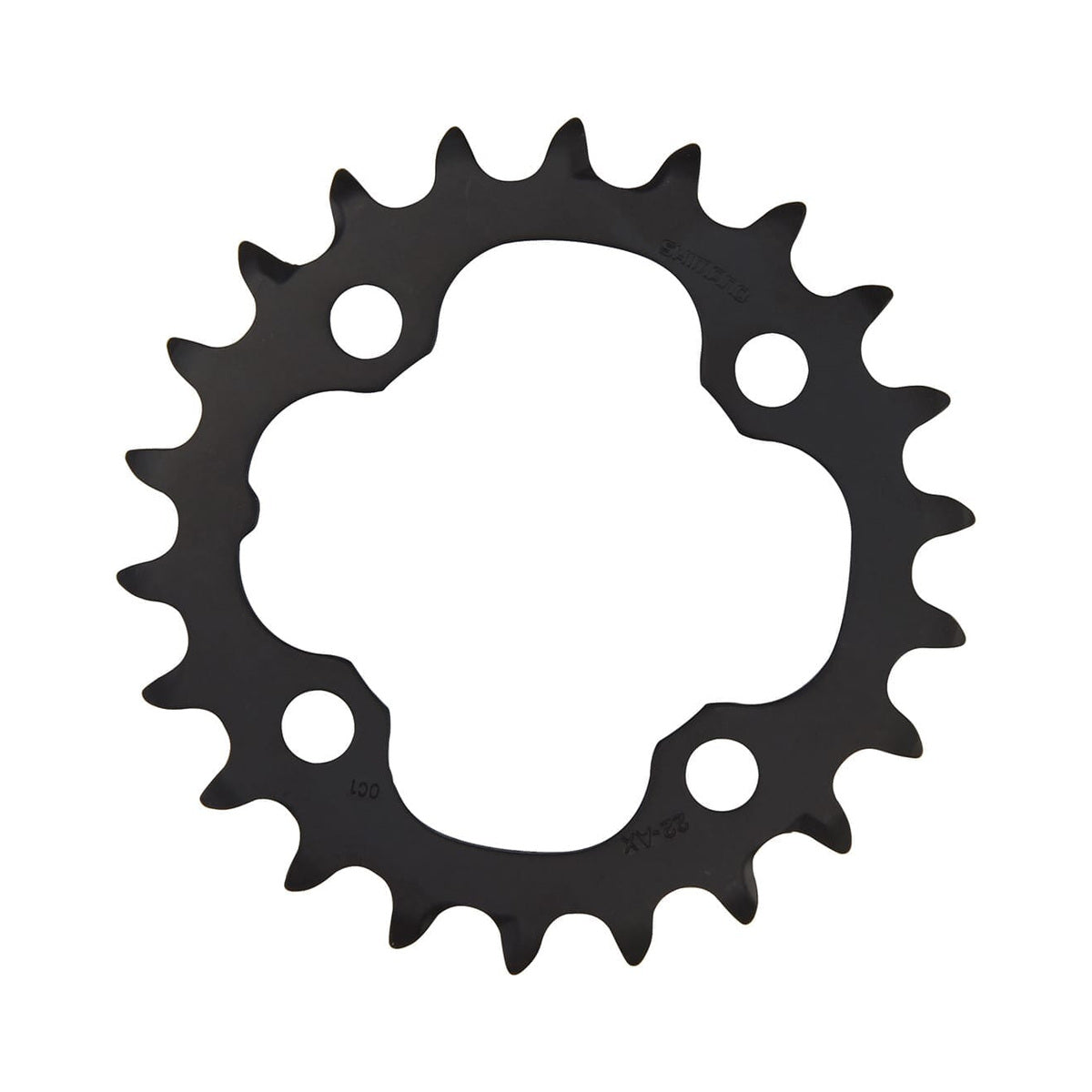Plateau Intérieur SHIMANO ALIVIO M4050 9V 4 Trous 64mm — vue du plateau sur fond blanc
