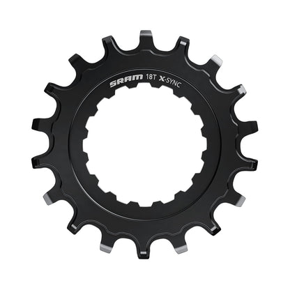 Plateau Mono pour VTT Électrique SRAM EX1 X-SYNC Noir — vue du plateau sur fond blanc