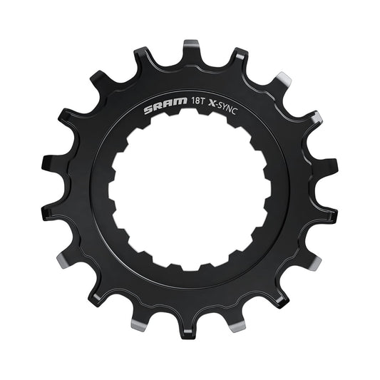 Plateau Mono pour VTT Électrique SRAM EX1 X-SYNC Noir — vue du plateau sur fond blanc