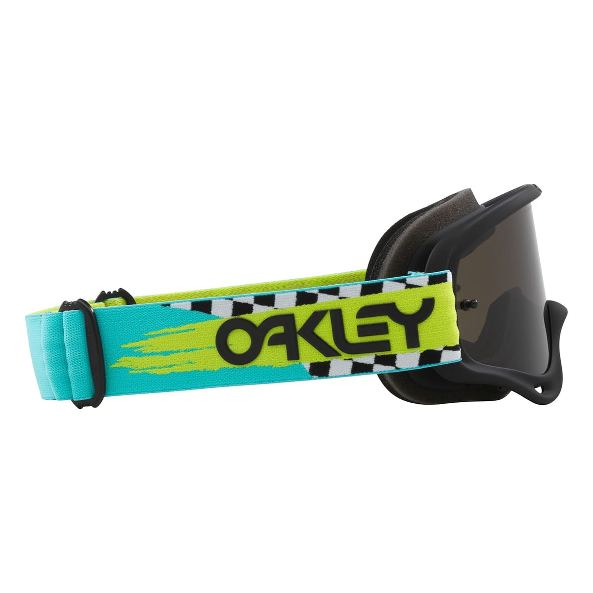 Masque OAKLEY O Frame MX Teal Checks Ecran Gris Foncé OO7029-83