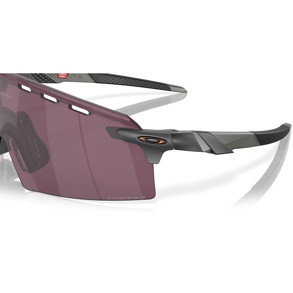 Lunettes OAKLEY ENCODER STRIKE V Gris Mat Smoke Prizm Road Noir - OO9235-1039