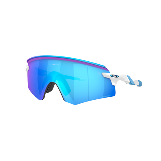 Lunettes OAKLEY ENCODER Polished Blanc Prizm Sapphire - OO9471-0536