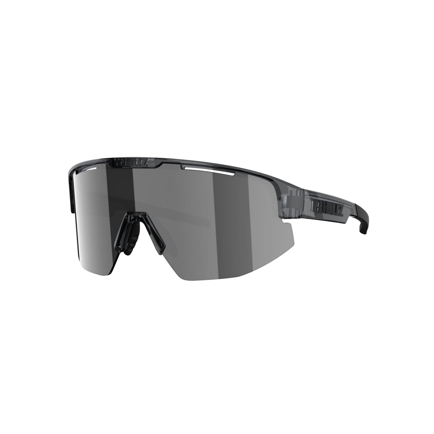 BLIZ MATRIX Glasögon Crystal Black Smoked Silver Lens