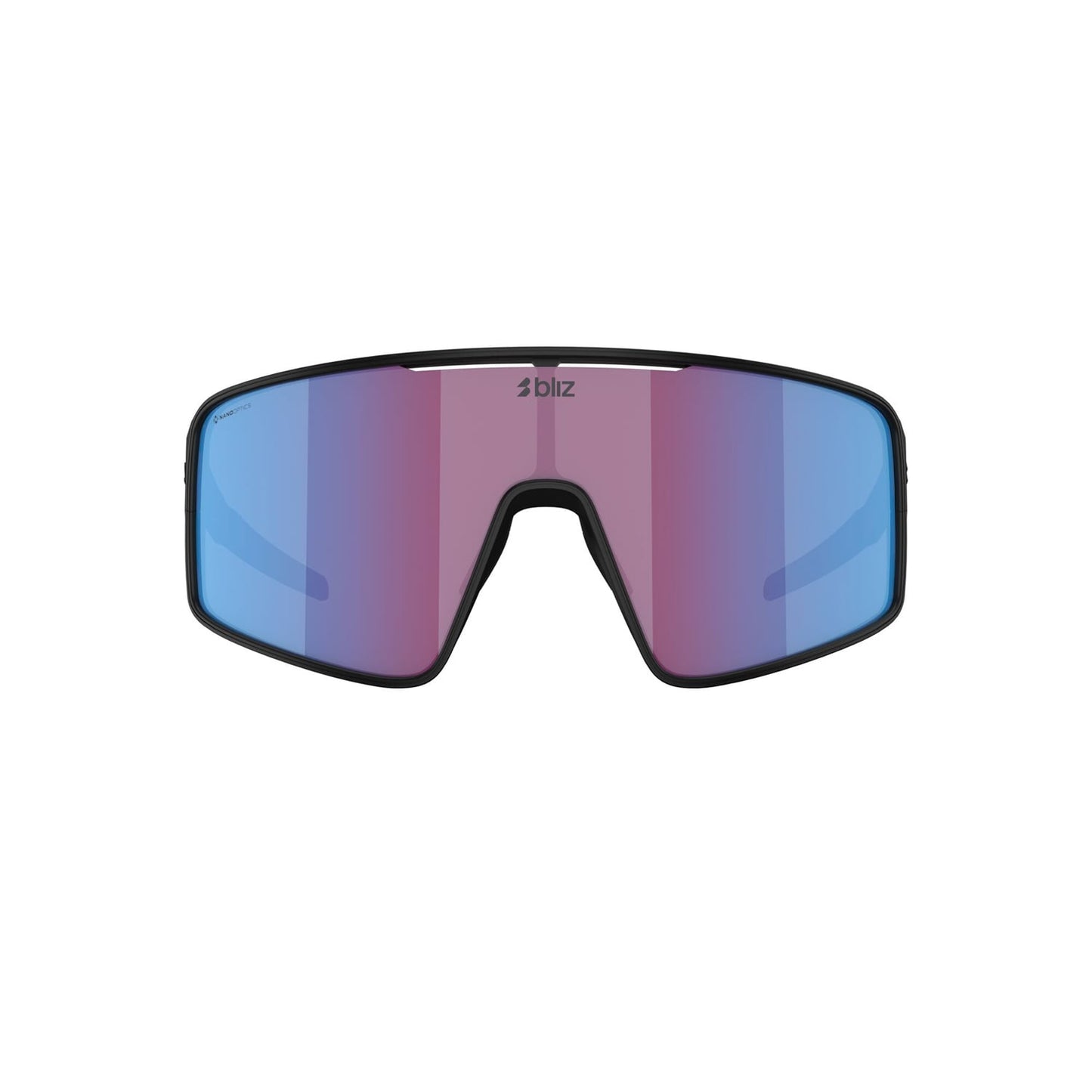 Lunettes BLIZ P001 Noir Matt Ecran Rose Violet Bleu Iridium