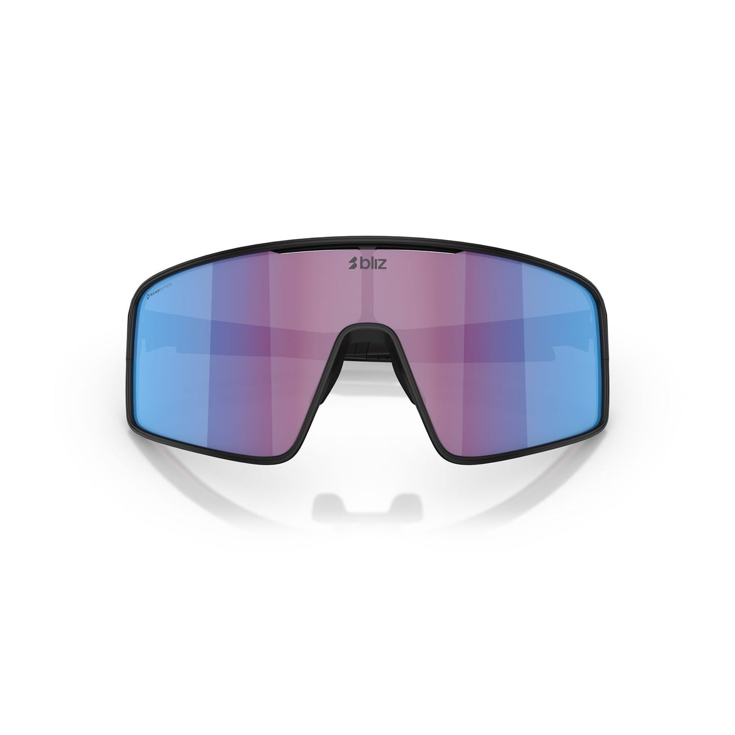 Lunettes BLIZ P001 Noir Matt Ecran Rose Violet Bleu Iridium