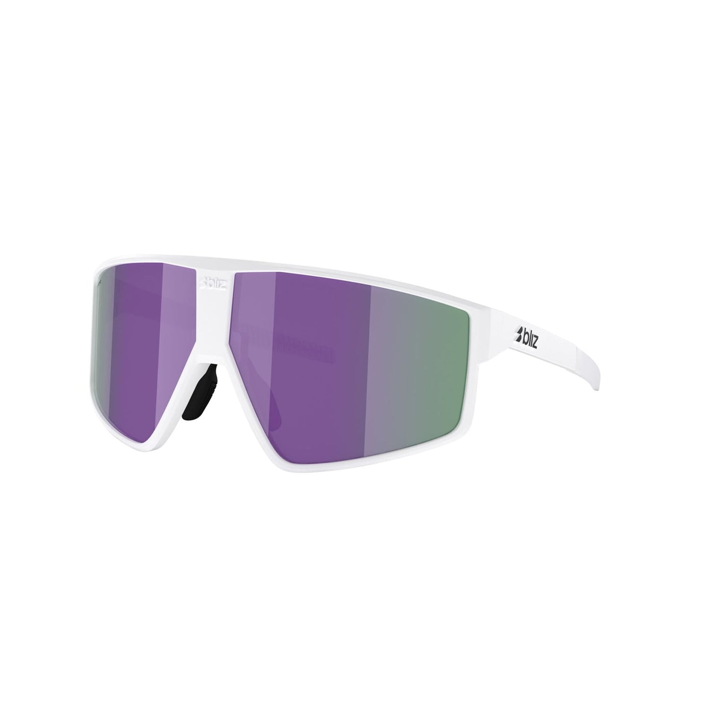 BLIZZ P002S Bílý matný rám Brown Violet Vícebarevné brýle