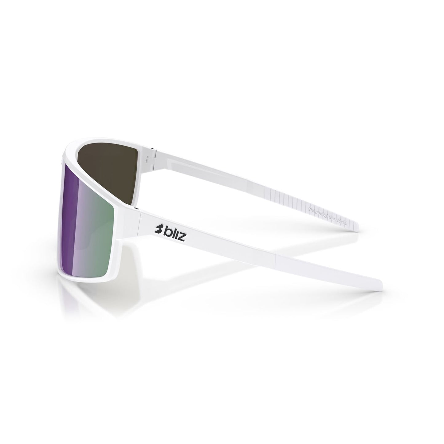 BLIZZ P002S Bílý matný rám Brown Violet Vícebarevné brýle