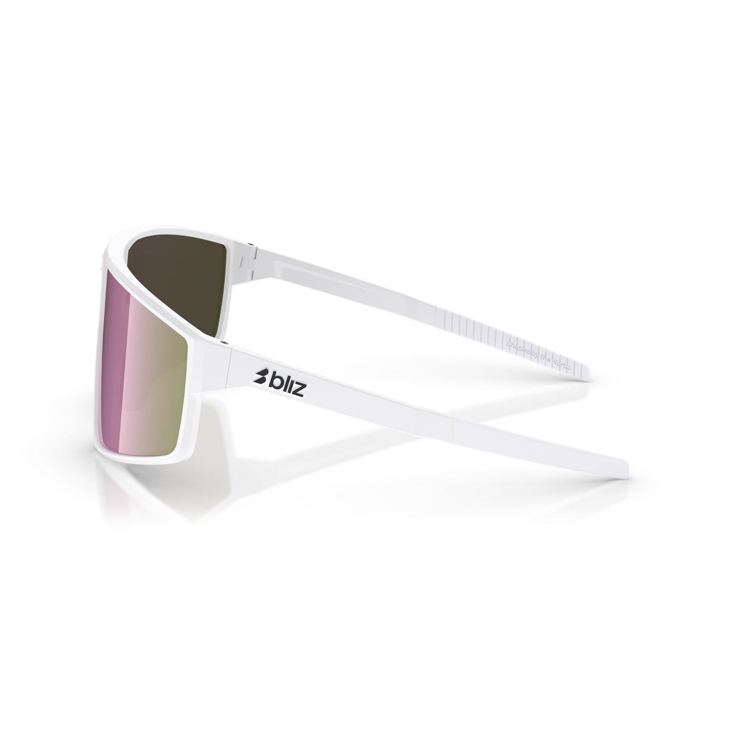 BLIZZ P002S Matt White Frame Brown Pink Brýle