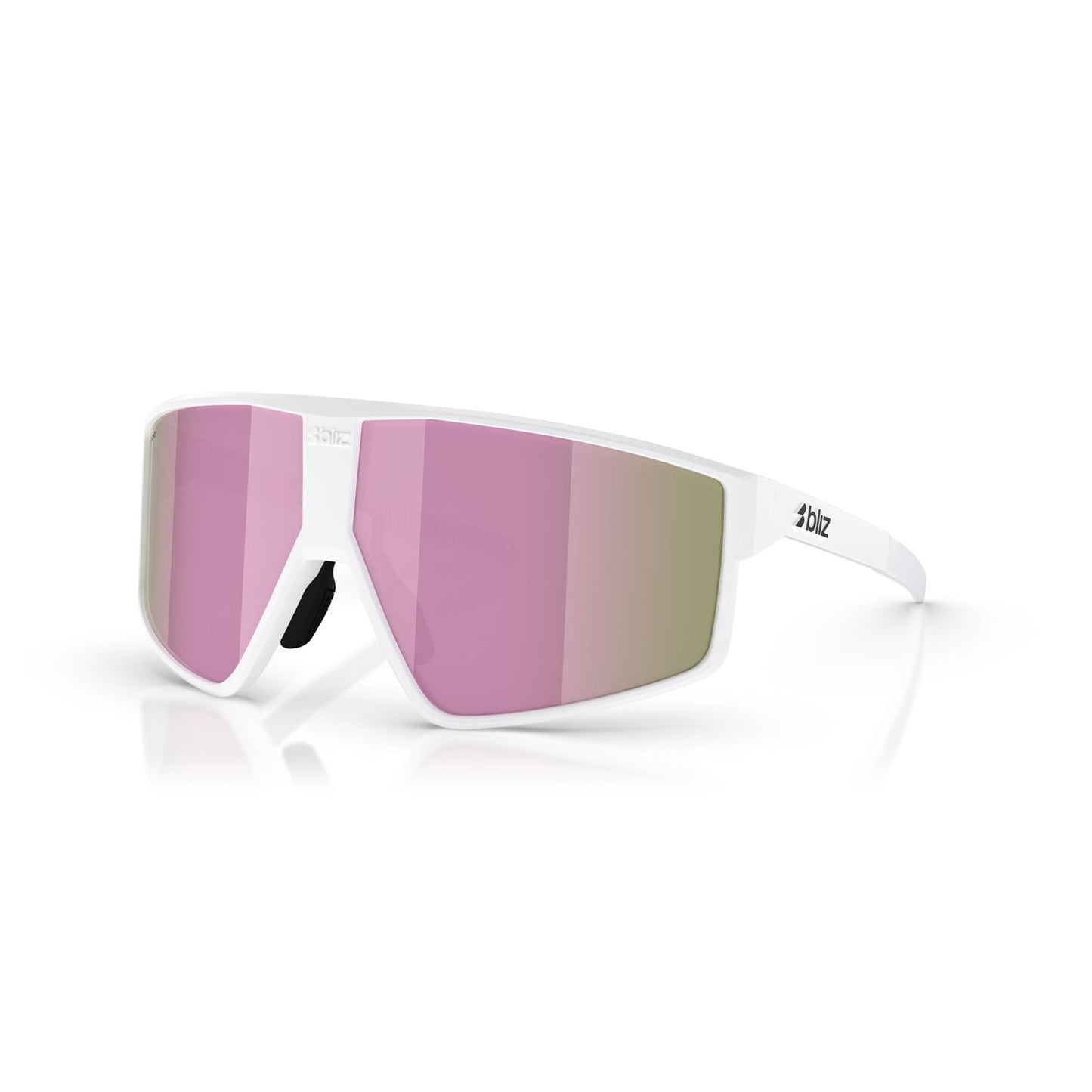 BLIZZ P002S Matt White Frame Brown Pink Brýle