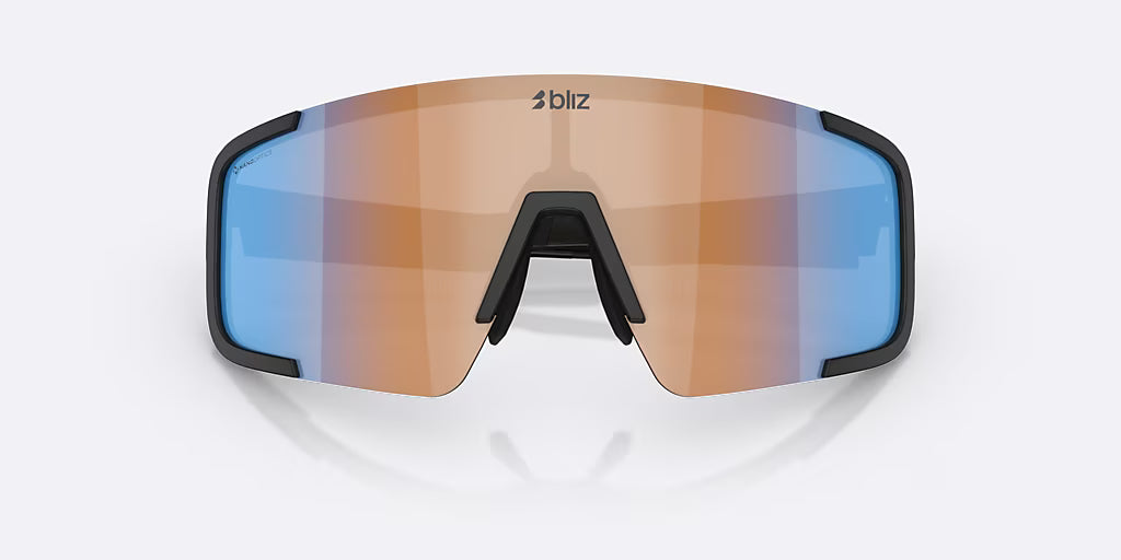 Okulary BLIZ P003 SMALL Black Matt Nano Optics Lens Nordic Ligh Coral - Orange w Blue Multi